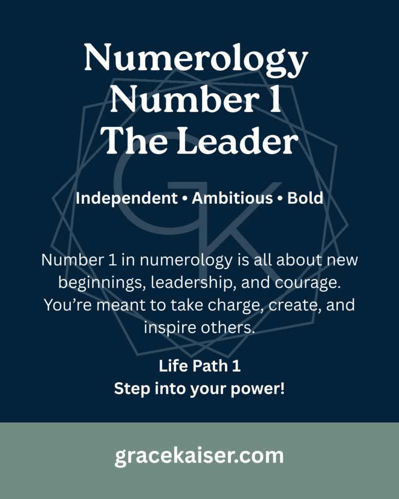 Numerology Number 1 Meaning – Independence, Leadership, and New Beginnings