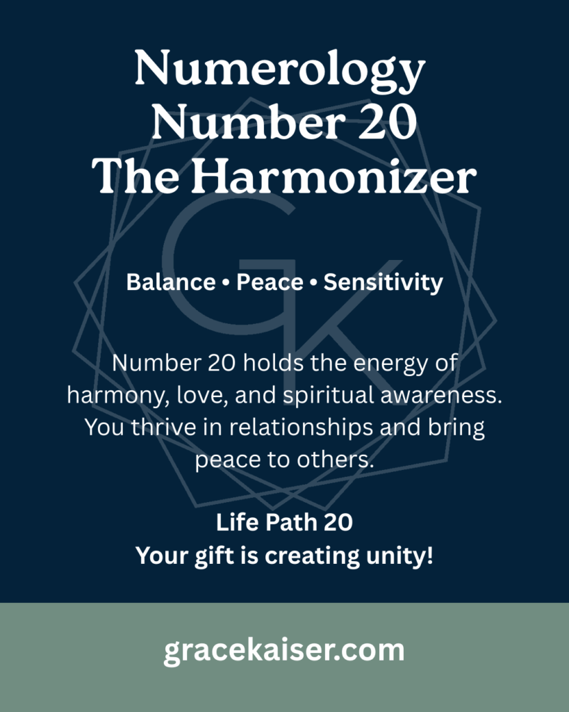 Numerology Number 20 Meaning – Harmony, Sensitivity, and Relationships