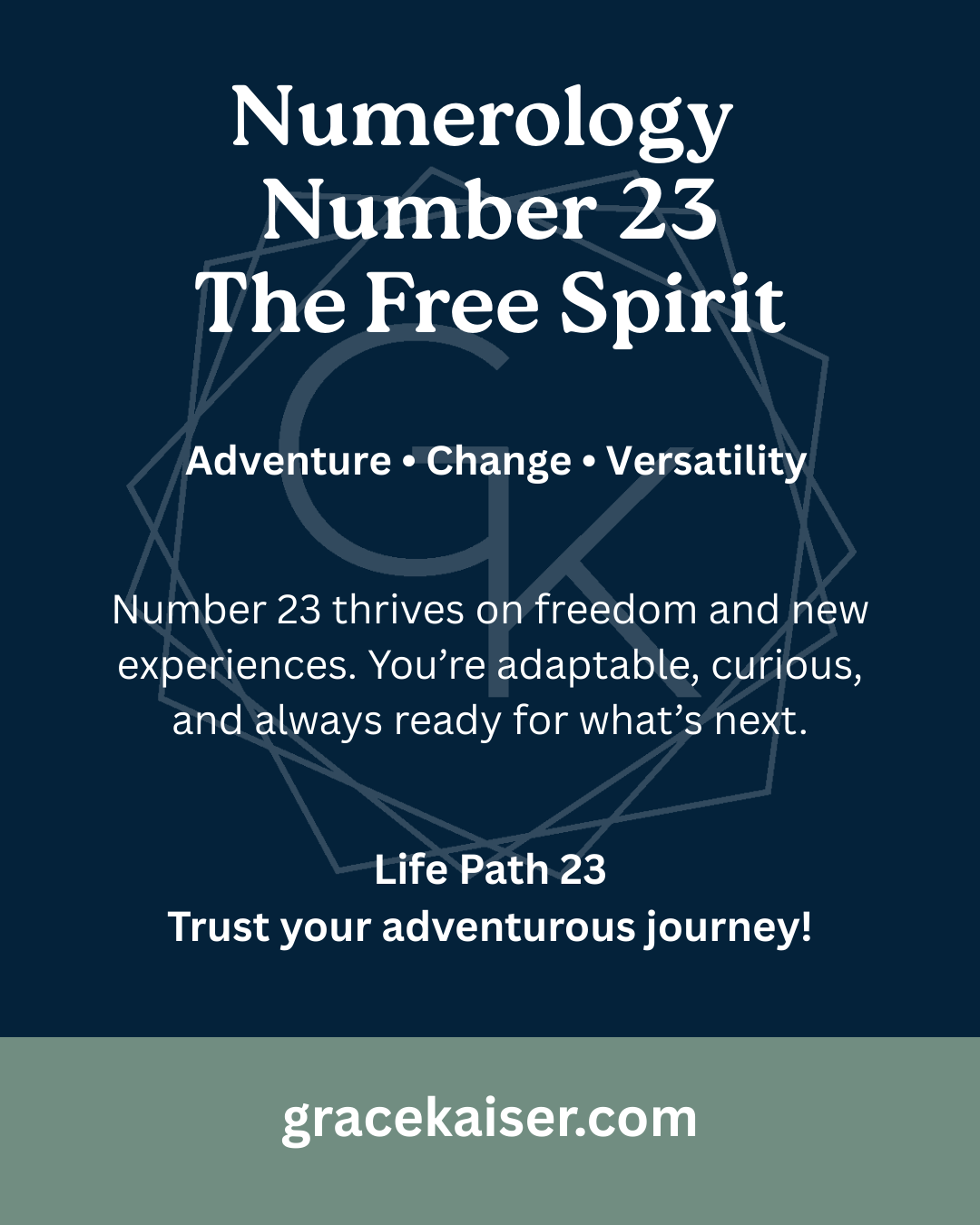Numerology 23 - Grace Kaiser