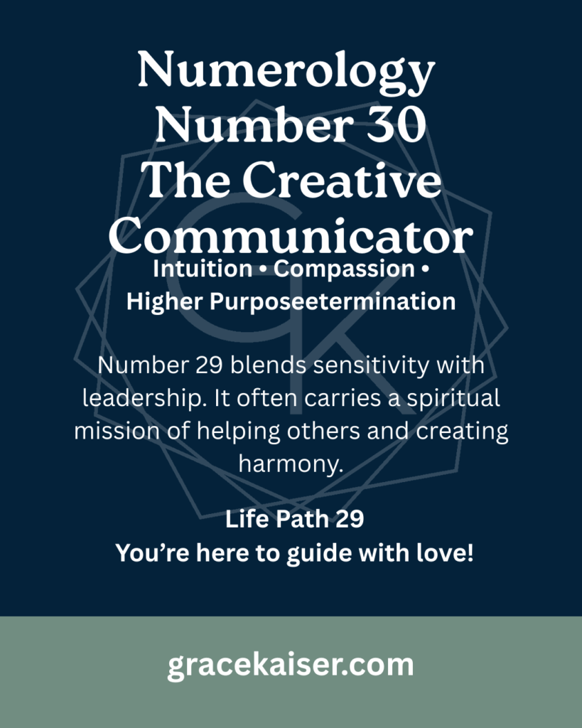 Numerology Number 30 meaning – joy, creativity, and expression – GraceKaiser.com